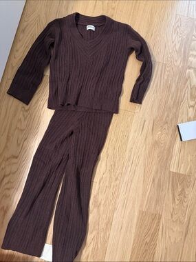 Princess Polly Brown‎ Ribbed Knit Two-Piece Set